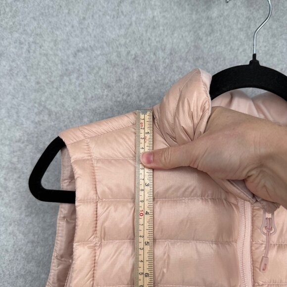 Duluth Womens Down Right Long Vest Size L Peach Pink Full Zip Pockets Warm EUC - Picture 14 of 16